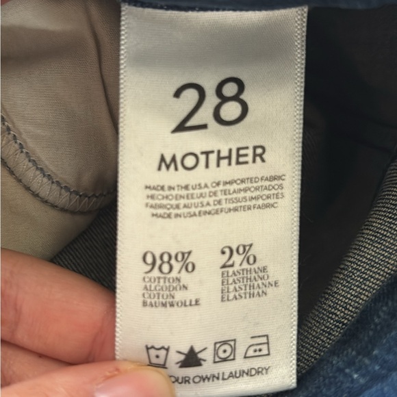 Mother The Looker Ankle Zip Skinny Jeans Distressed in Graffiti Girl Size 28 - Picture 7 of 8